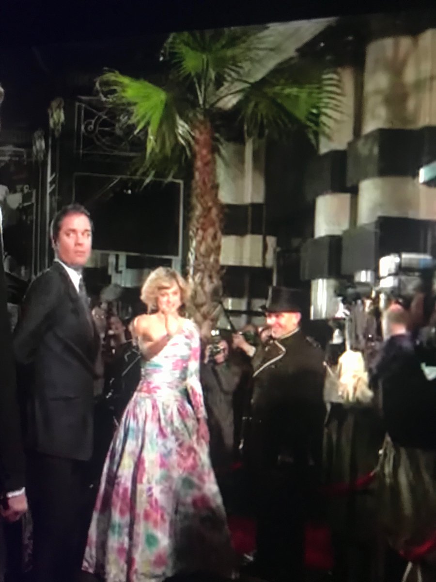 The famous one-shouldered Catherine Walker from 1991—much later than it’s shown here, about 1987