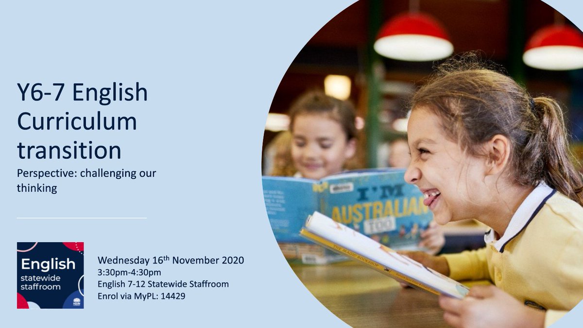 EnglishDoENSW's tweet photo. Don't forget to grab a cuppa and join us as we chat all things Perspective in Stage 3/4 (today) and Assessment practices in Stage 6 English (Wednesday). Find out more and enrol via the professional learning calendar: https://t.co/fLxXCIQdy6 https://t.co/reBlPlynJv