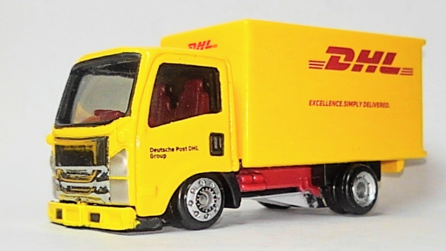 プチプチ梱包! トミカ DHL いすゞエルフ 絶版 DHL トラック トミカ 迫り いすゞ エルフ DHL トラック