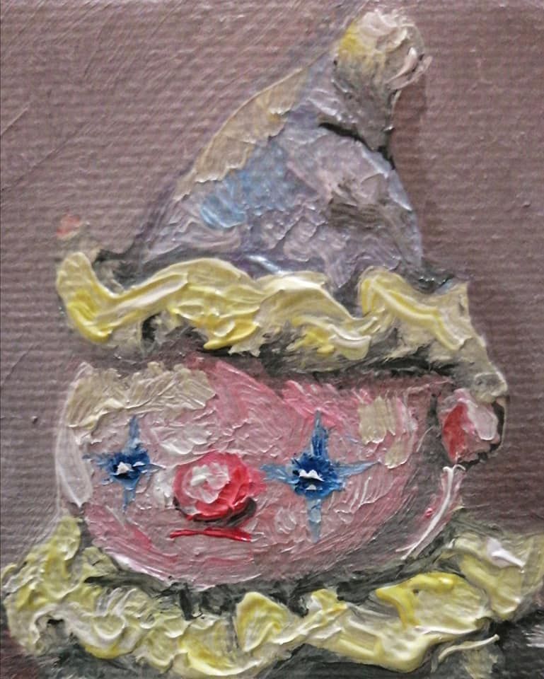 allcitycanvas's tweet photo. "Payaso grosero" Óleo sobre lienzo.
Creación de #anabarbaraesmimama. https://t.co/wJoK0MDqbl