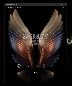 It also adapts to your phone's screen size so it doesn't look distorted.Now let's get to the apps part. You can run apps directly on your PC while doing something else on your phone. This is not the same thing as screen-sharing  You run the app directly on your PC...