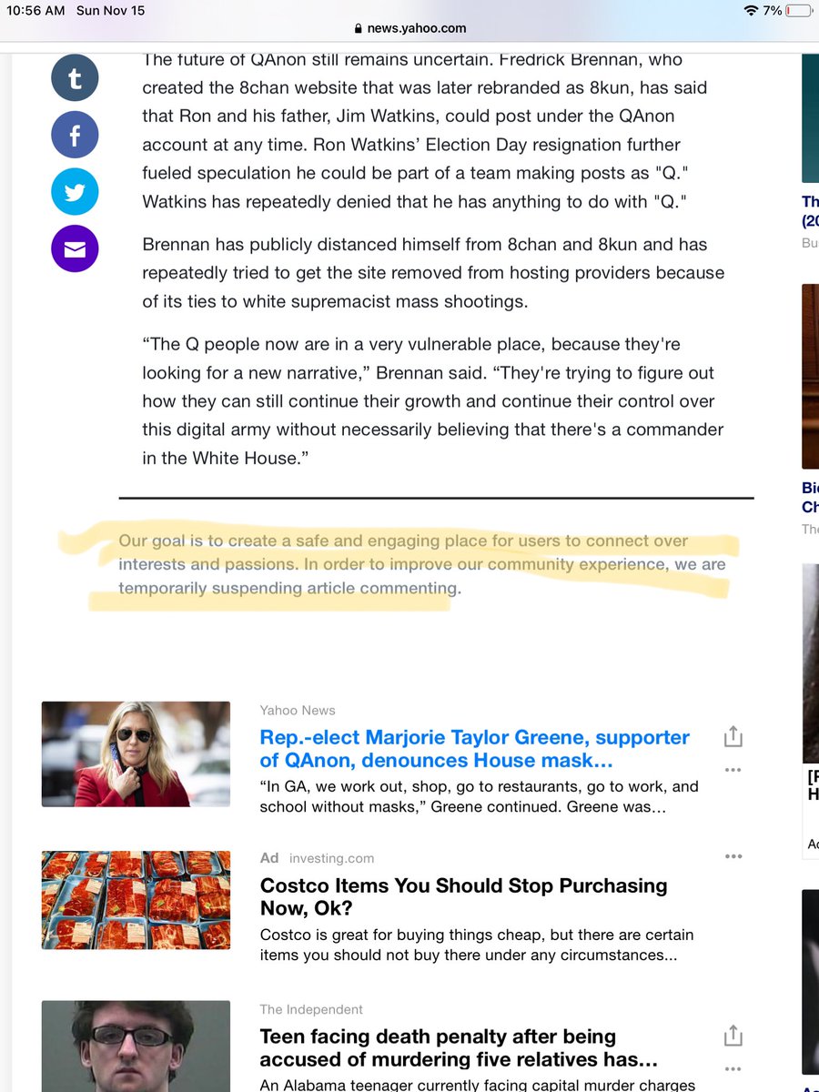 PS:  @yahoonewsWhat are you afraid of?