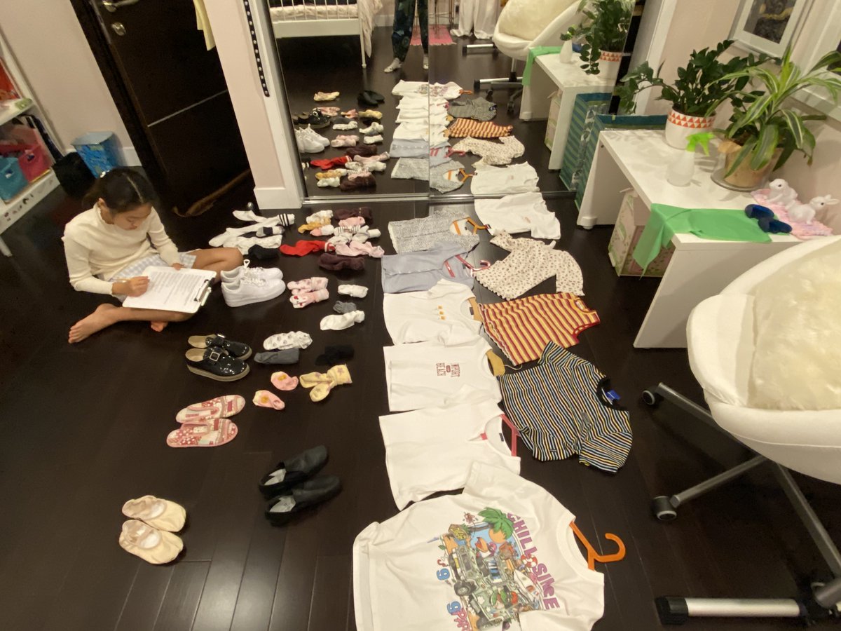 JulieKernUCLA's tweet photo. What percentage of your pile of 10 shirts is striped? have words? do you like to wear?
What percentage of 25 pairs of socks are matched? white?
What percentage of 5 pairs of shoes have laces? are good for sports? still fit?
#countingcollectionsathome https://t.co/PDhomiKJ8x