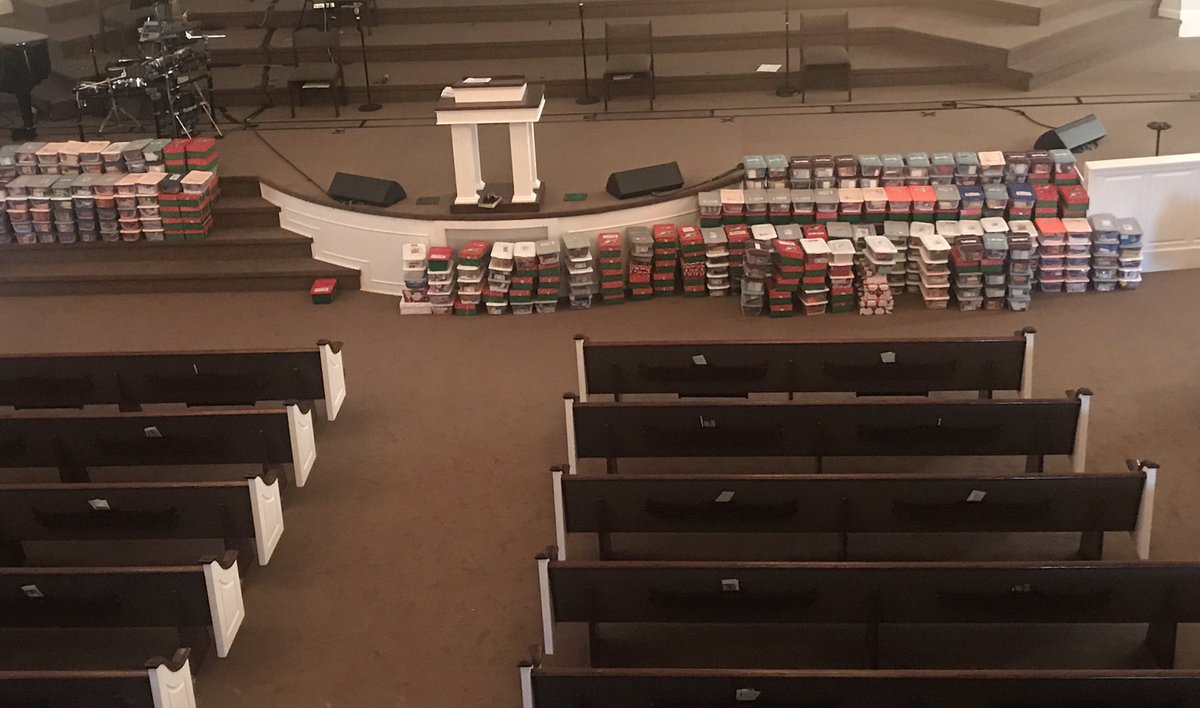 Praise the Lord. 658 shoeboxes dedicated. More coming tomorrow. #occ