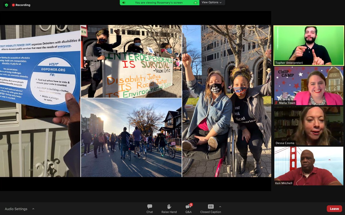 pfanderson's tweet photo. Dessa Cosma: "this amazing field
team texted 295,000 voters in Detroit and metro Detroit.
Helping them come up with a vote plan, answering questions
about voting rights & election processes." #CripCampVirtual #DetroitDisabilityPower #CripTheVote https://t.co/8umVoh4jVQ
