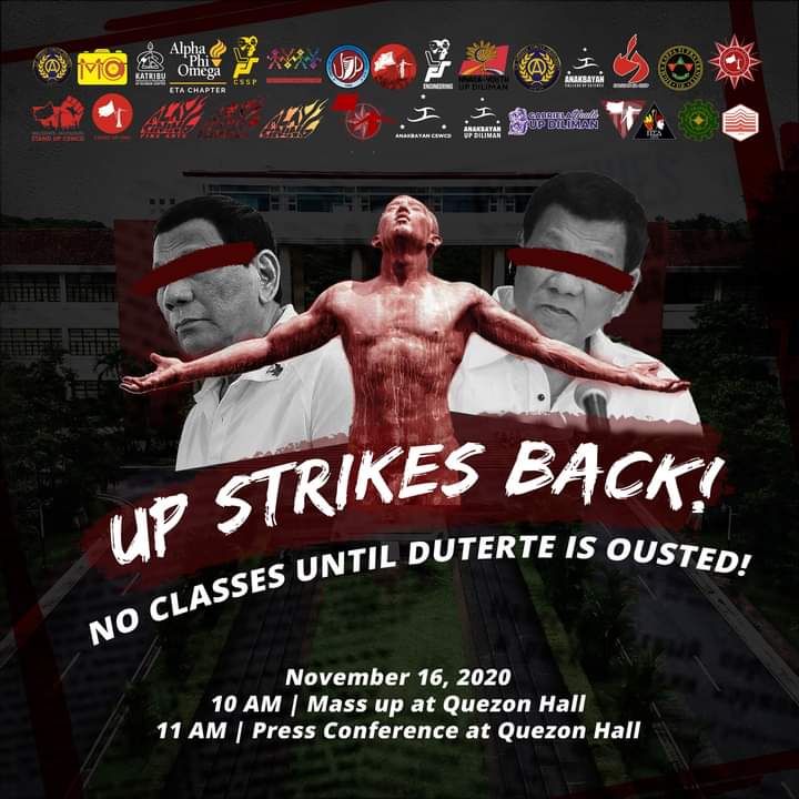 iskonglasalista's tweet photo. As an alumnus of UP, okay ako sa gusto na yan ng mga Pula because this antic of theirs will help us temporarily close and overhaul the university. https://t.co/pI00arh8sb