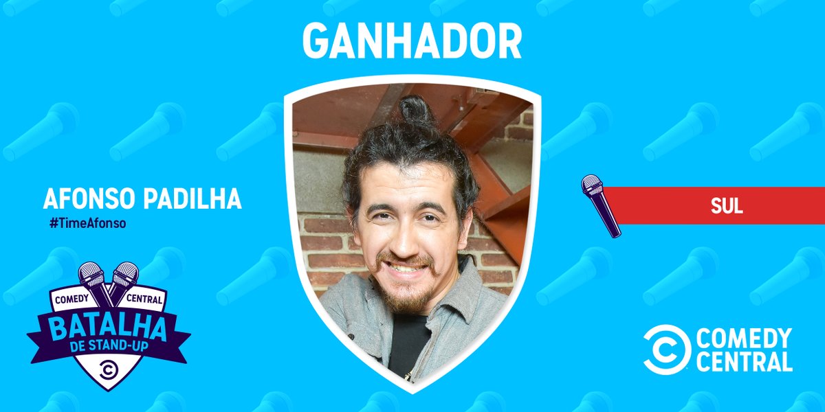 ComedyCentralBR's tweet photo. A DISPUTA FOI BOA, mas a Região Sul já tem mais um representante para as quartas de final! O #TimeAfonso chegou em peso e deu o nome na #BatalhaDeStandUp. https://t.co/6qiE9L8M6e