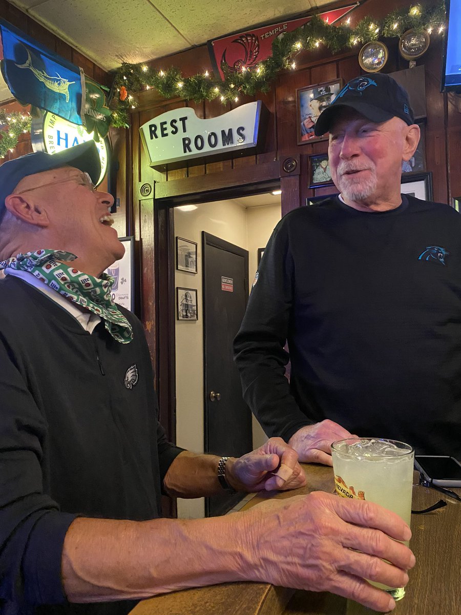CookeCapeMay's tweet photo. Celebrating @ColinThompsonTU catch in #CapeMay despite @Panthers loss the first catch is sweet drinks all around #colinwho https://t.co/Be6QIAs21W