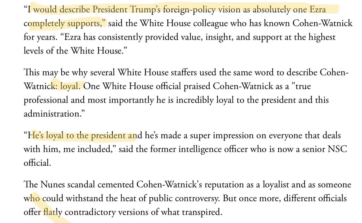 Ezra is extremely loyal to ONE MAN: