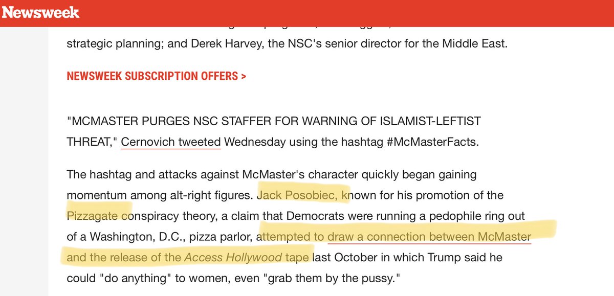 Couple months later, Jack Posobiec ran an op against McMaster, the guy who fired ECW after six months of trying: https://www.mediaite.com/trump/twitter-smells-something-fishy-about-that-mcmaster-trump-idiot-story/