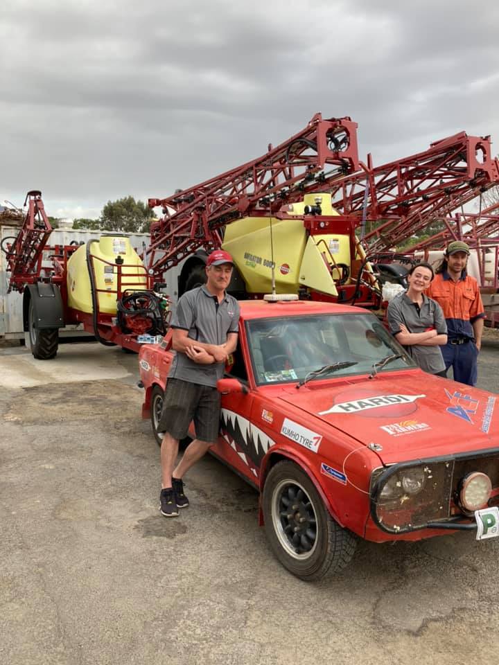 HARDI_Australia's tweet photo. #HardiDatto makes a welcome pitstop at Marks Spray Barn. Thanks for the hospitality and a lovely chat, Sally, Mark & the team. We say bring on the final day of the Rally!
#HardiForBeyondBlue #BeyondBitumen #MentalHealth #MentalHealthAwareness https://t.co/AzUG4LkC9b