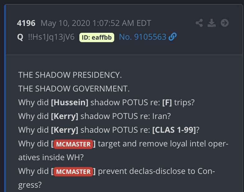 Q never changed its opinion about the General tho. 