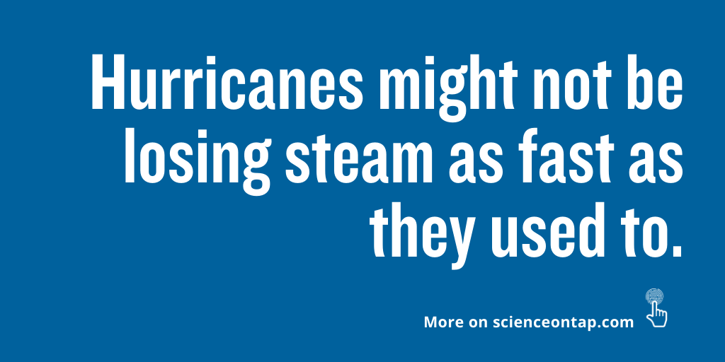 A new study by Lin Li and Pinaki Chakraborty at the <a href="/OISTedu/">Okinawa Institute of Science and Technology (OIST)</a> explains that warmer #water because of #climatechange helps storms last longer.  ow.ly/8UWW50Ckh2a
