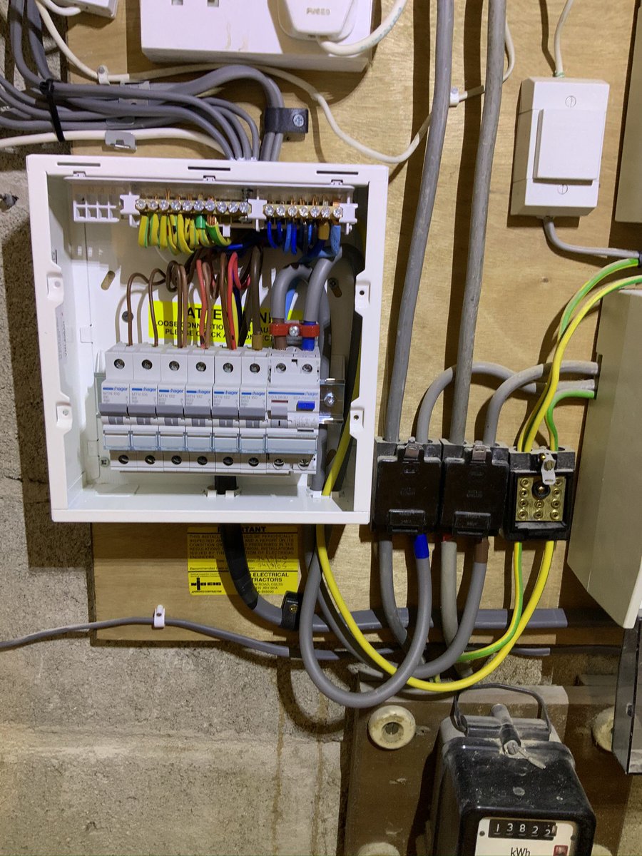 New Consumer Unit  #hagergang