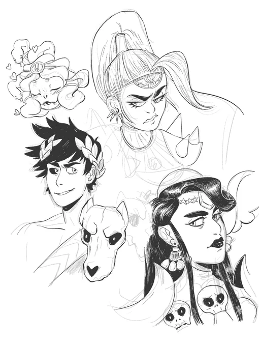 Took a break from playing #HadesGame so I could draw #HadesGame 