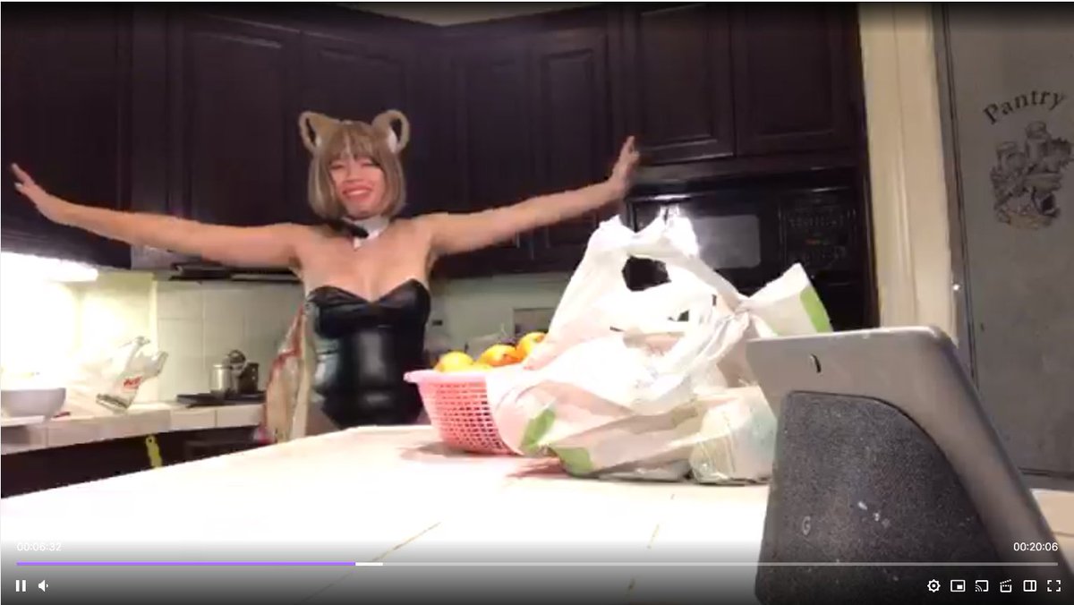 PuppensPuppen's tweet photo. So the last time that I did a hands on cooking stream, I may have ended up exposing my halloween costume at the last minute (´･ω･`) for those of you that didn't stay until the end
What do you chefs think? Apron and Bunny ears are both very cute ^w^

#Femboy #femboycooking https://t.co/BzGGOh4B9H