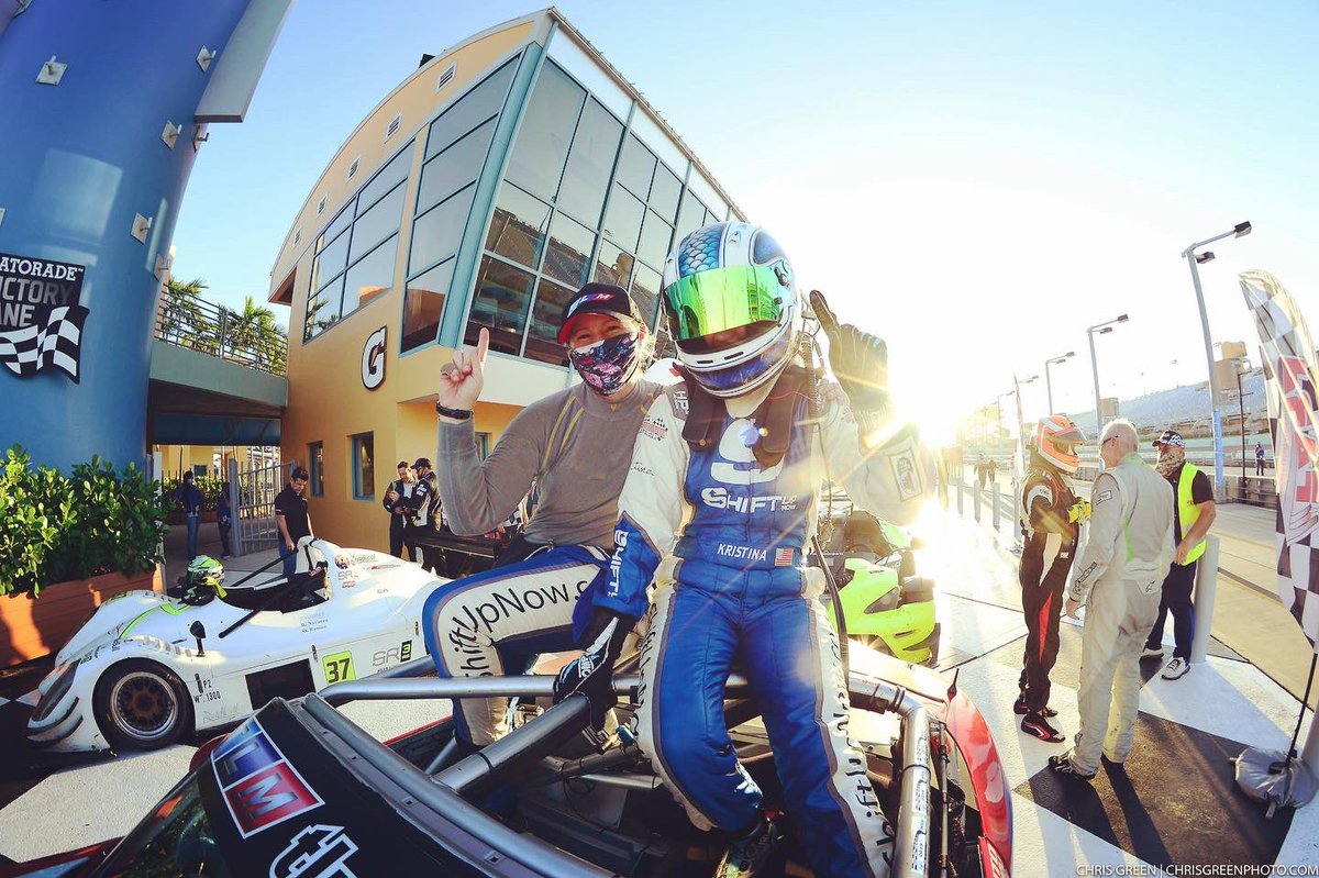 PippaMann's tweet photo. Gave it a bit of a send today.

So did @xtinaracing.

It worked out. 😆

📸: @ChrisGreenPics 

#ShiftUpNow #Coaching #WomenInMotorsport #RoweRacing #RoweMotorOil https://t.co/XTyPCZkgyQ