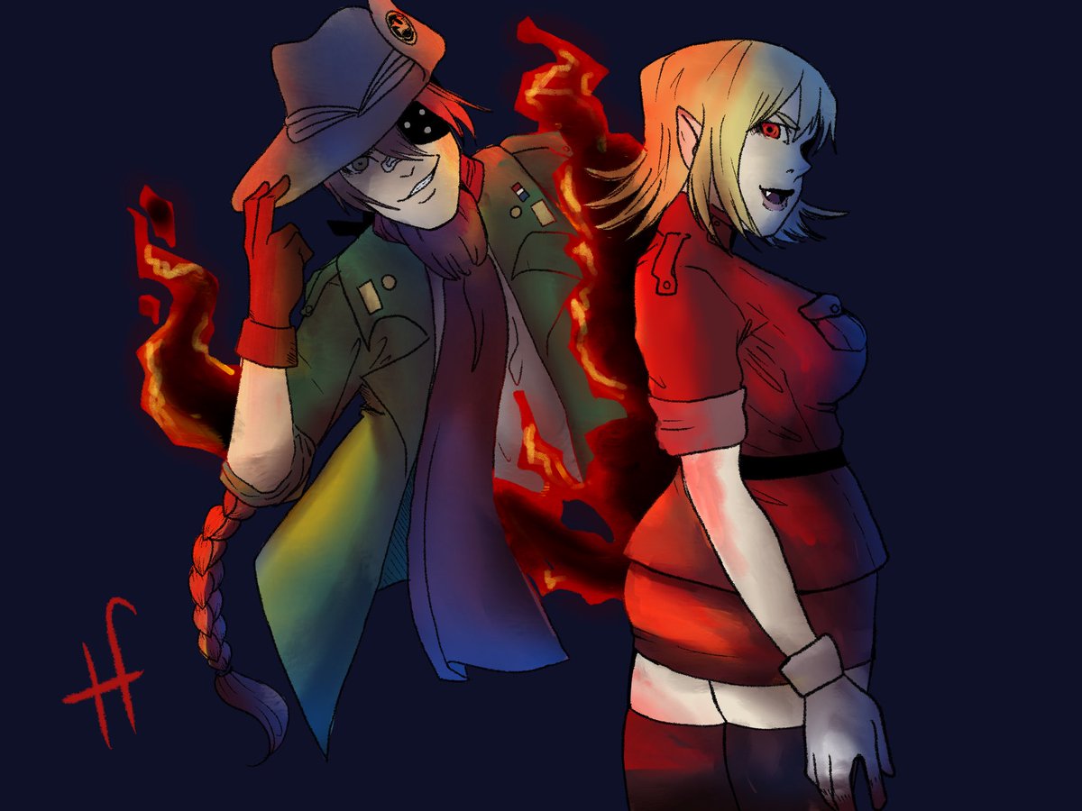 Seras and Pip from today’s stream. http