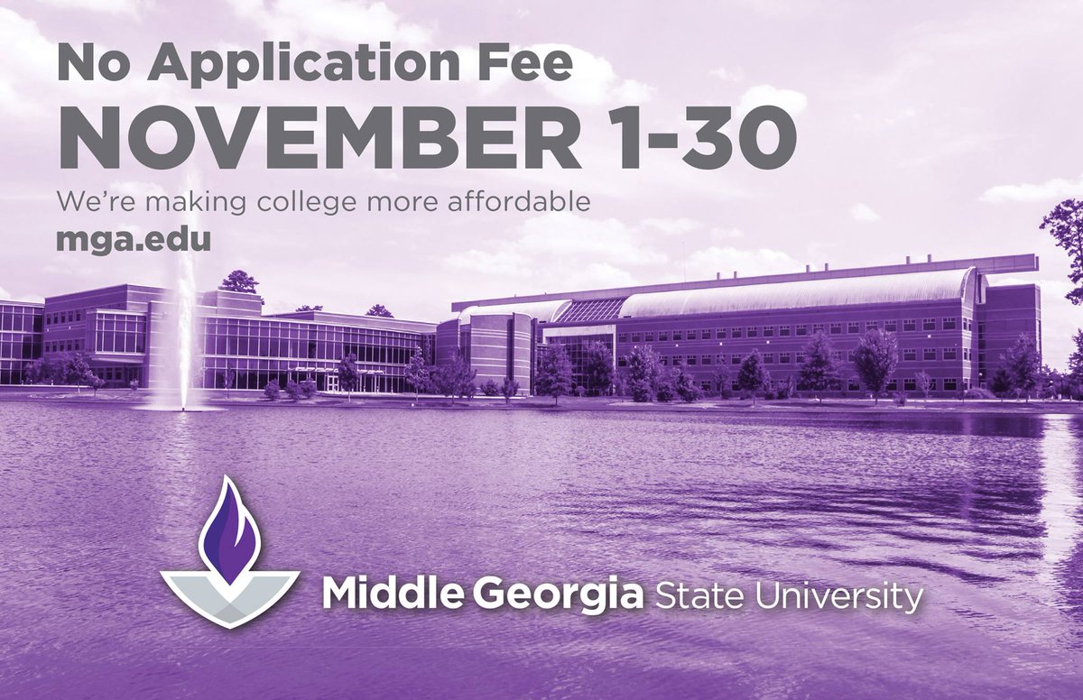 MGAstateU's tweet photo. There no time like November to apply for admission to #MGA! #NoApplicationFee https://t.co/sxsnWhMVMX https://t.co/lqBk4z1s4b