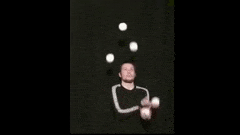 Before that, in 3rd grade, I was being taught how to juggle.They had us start by just passing a ball from one hand to another, focusing on the nitty-gritty, boring stuff like posture, technique, etc.I hated it. I wanted to get to the cool stuff ASAP.