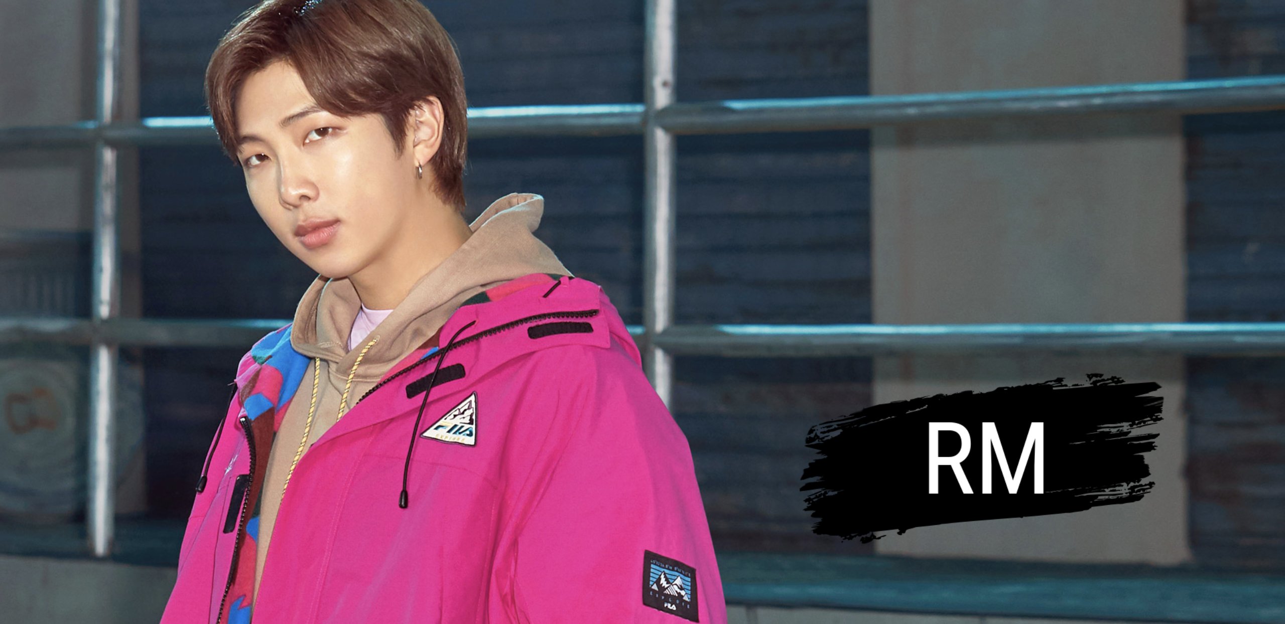 Bts x fila store on the street