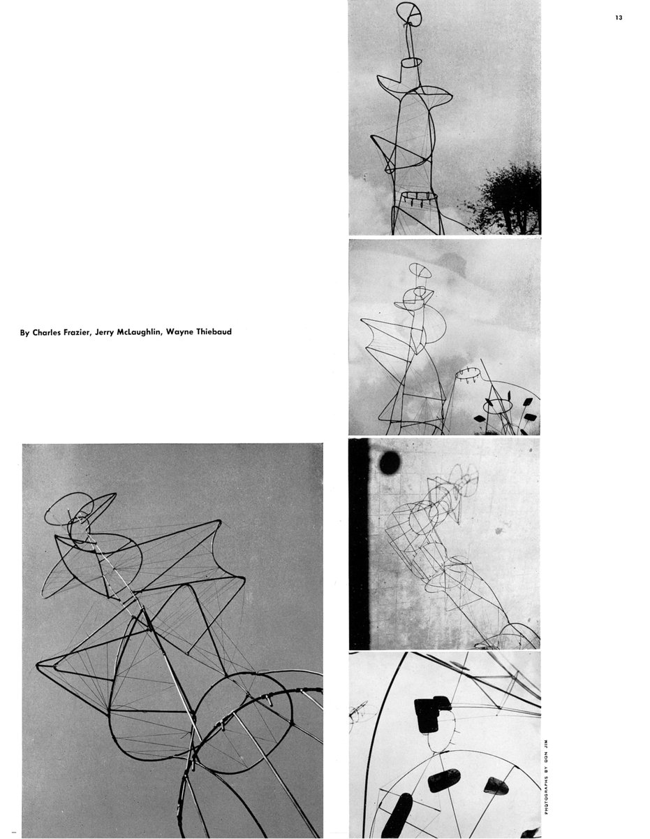 SacMod's tweet image. Happy 100th Birthday to internationally renowned Sacramento artist Wayne Thiebaud! Check out these lesser known kinetic fountain collaborations from the early 50s. Source: Arts &amp;amp; Architecture; Nov. 1952 &amp;amp; Aug. 1953.