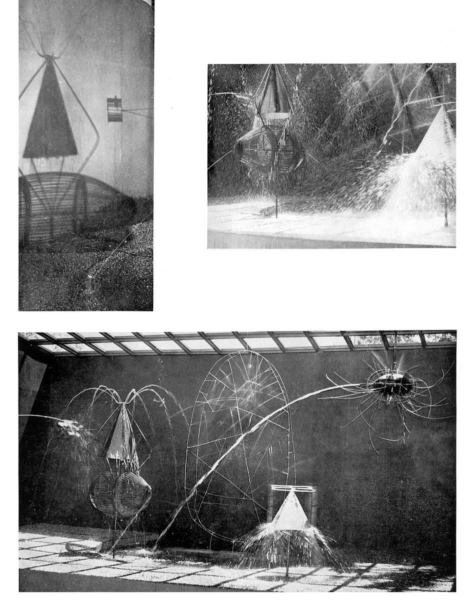 SacMod's tweet image. Happy 100th Birthday to internationally renowned Sacramento artist Wayne Thiebaud! Check out these lesser known kinetic fountain collaborations from the early 50s. Source: Arts &amp;amp; Architecture; Nov. 1952 &amp;amp; Aug. 1953.