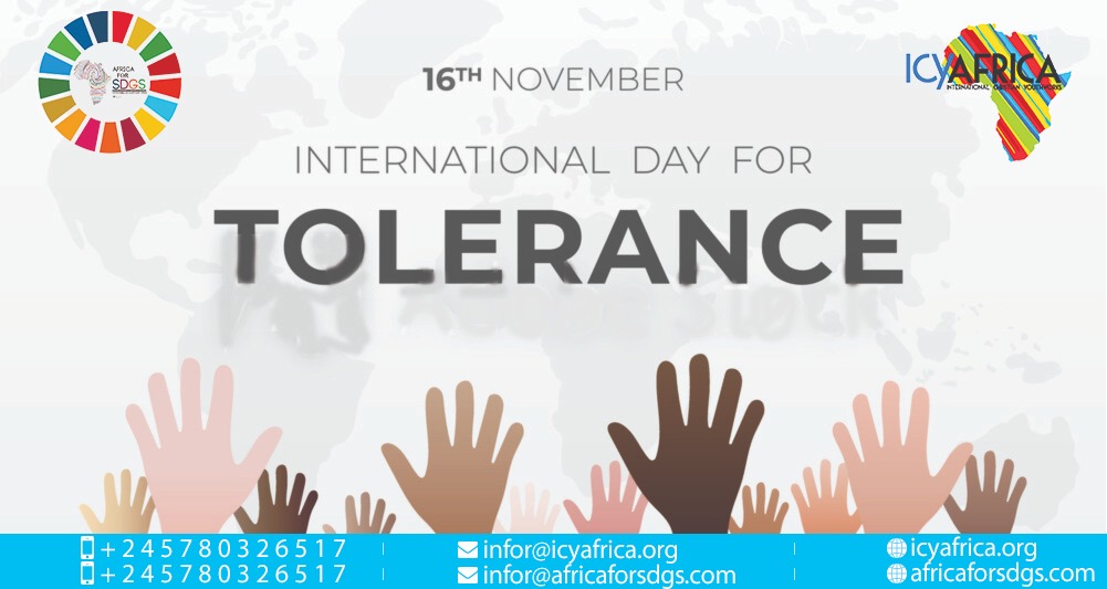 Join us as we celebrate this Day. #toleranceday #peace #IGAD #youthwithyou2 #unitednations #sustainabledevelopmentgoals