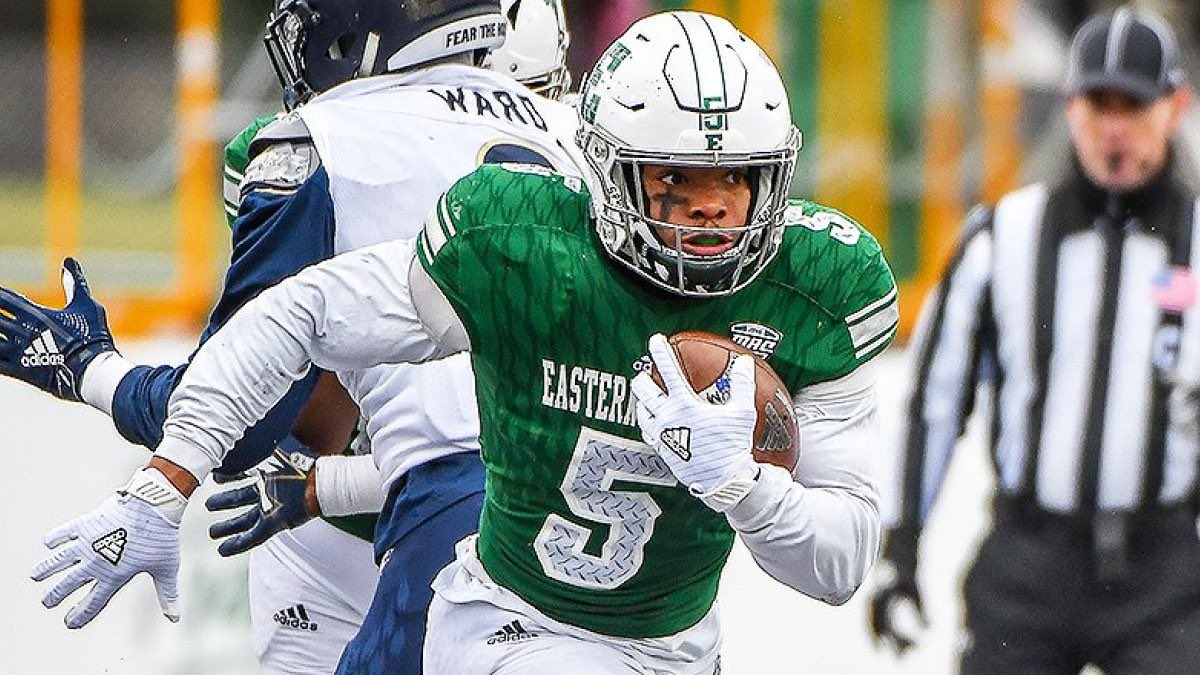 CFP by Fewest Penalties (Per Game):#1 Wisconsin (2.0) vs. #4 EMU (3.5)#2 Rice (3.0) vs. #3 C. Carolina (3.14)