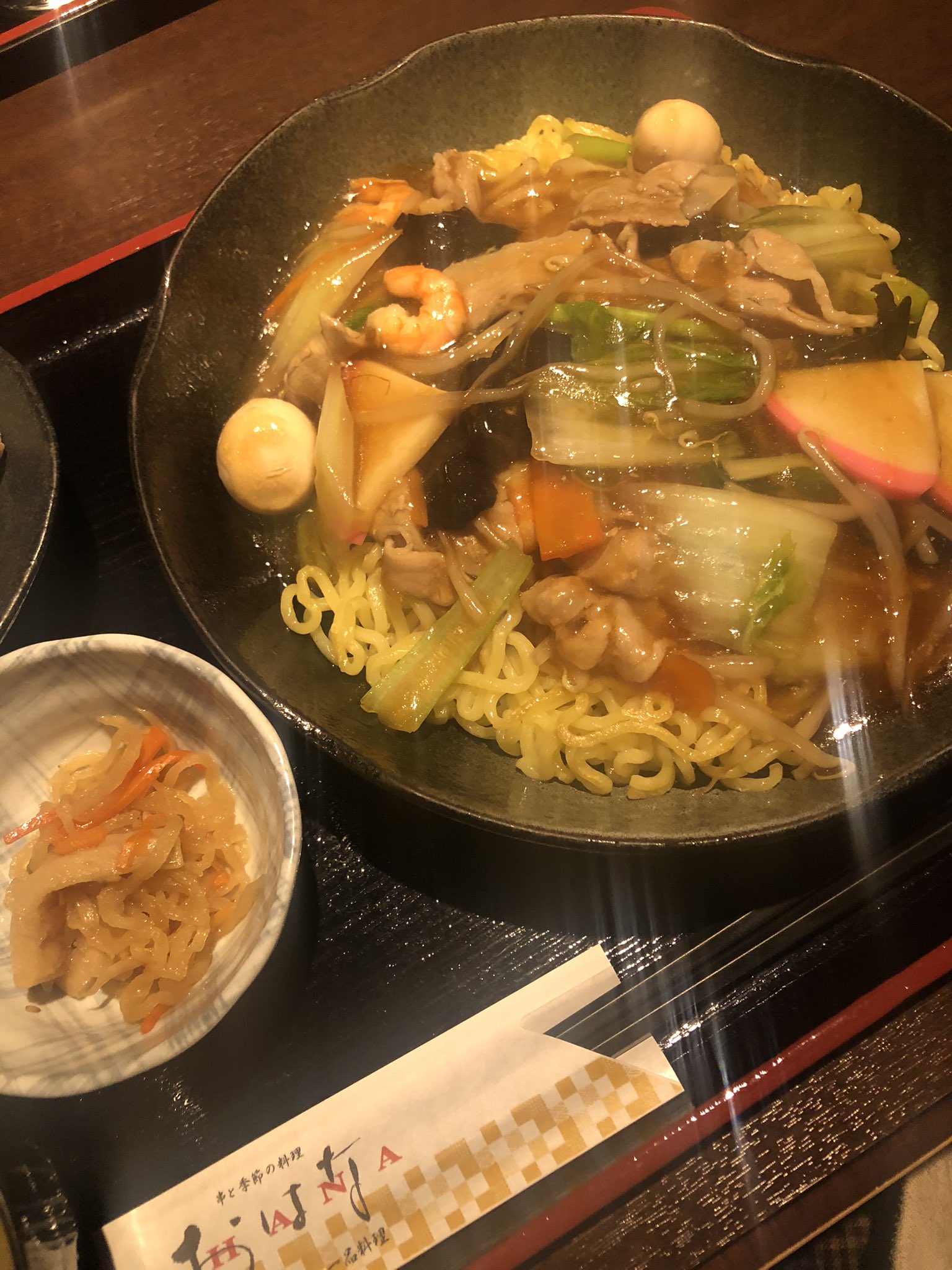 たにくちゃん おはな のランチ あんかけ焼きそば うますぎ 大好きな唐揚げとセットとか 最高 感染対策もバッチリですね 青森県八戸市 おはな ランチ T Co Wyxztxl9ko Twitter