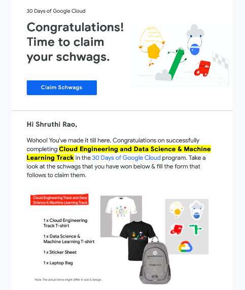 Shruthi019's tweet photo. Completed the 30 Days of Google Cloud program! 💯🥳
#30DaysofGoogleCloud https://t.co/wDfVbklIMt