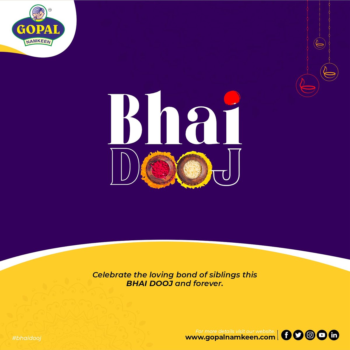 GopalSnacks's tweet photo. in good time or in bad time, brother ia always there to extend halp and support.

#gopalnamkeen #bhaidooj #brotherandsister #rajkot #nagpur #gujarat #bharatkanamkeen https://t.co/SeWtGiY22T