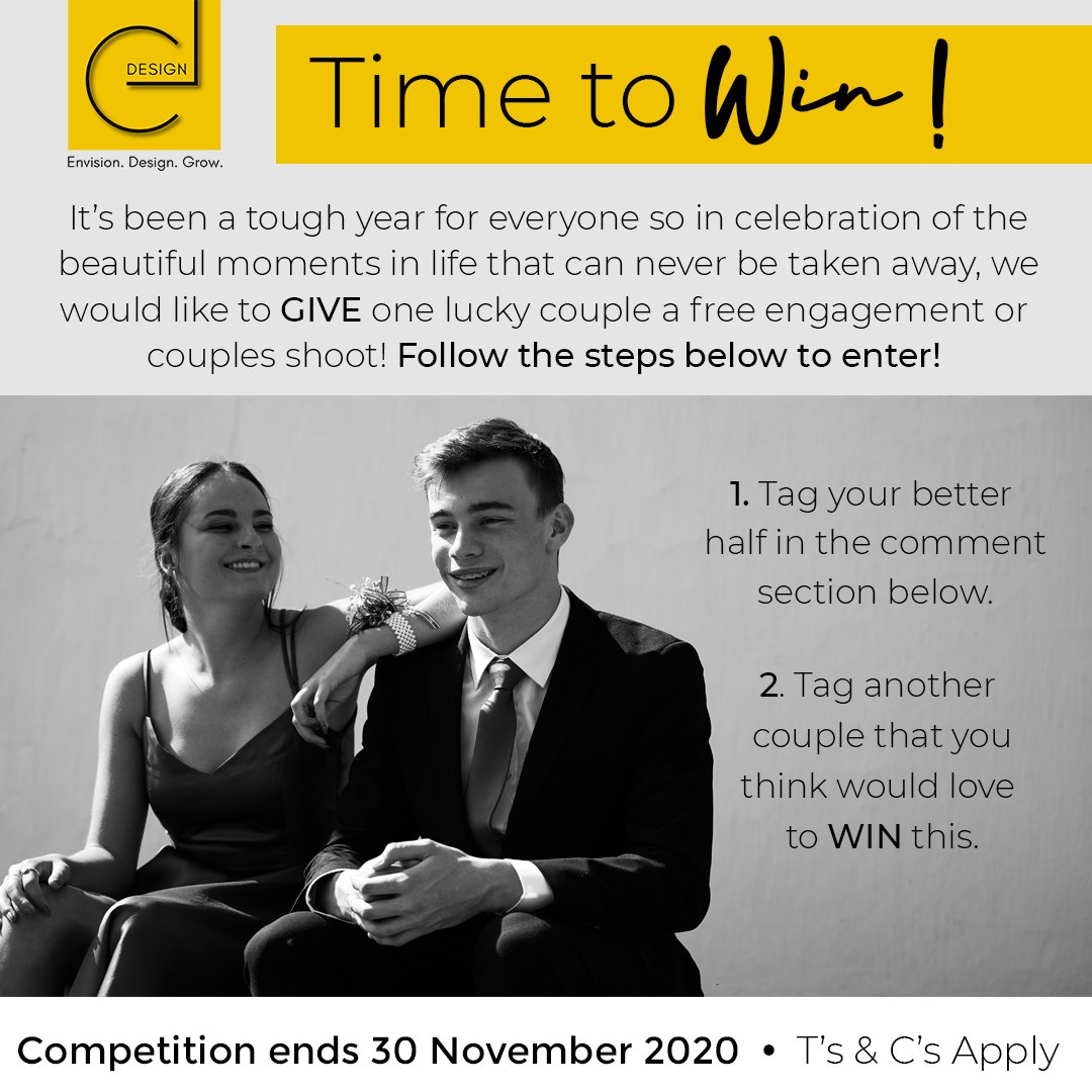 LCDesign10's tweet photo. Time to WIN! 🤩🎉
It’s been a tough year for everyone so in celebration of the beautiful moments in life that can never be taken away, we would like to GIVE one lucky couple a free engagement or couples shoot!
Follow the steps on the image to enter:
#LCDesign #lcphotography https://t.co/cU55bag2VA