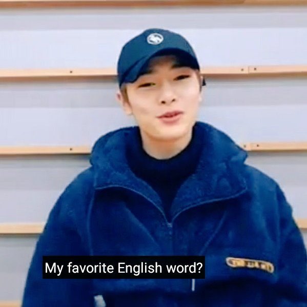 stay is jeongin's favorite english word