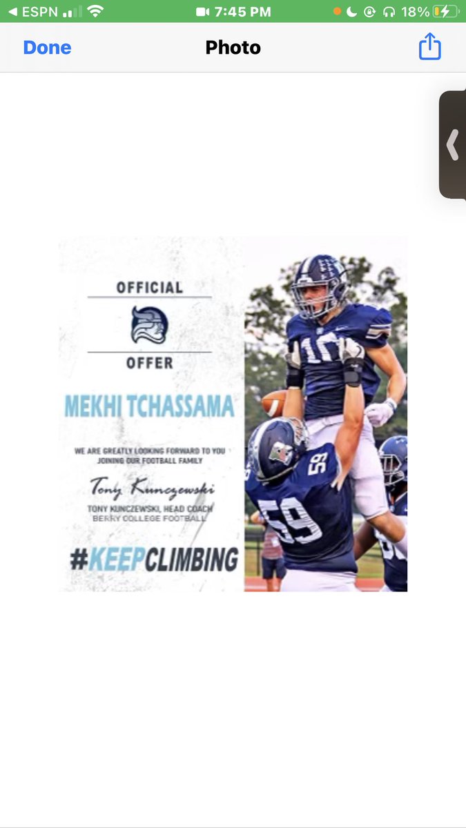 mekhiamari's tweet photo. Blessed to receive an offer from Berry College @BCCoachK @Rich_DBs @CoachCPrather https://t.co/Jf0ed8e2Iw