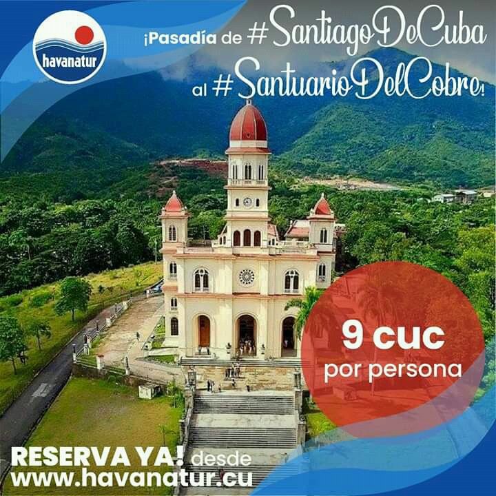 HavanaturCuba's tweet photo. #ExcursionesHavanatur ⛪ ¡Desde #SantiagoDeCuba, nos vamos de excursión al #SantuarioDelCobre! 👏 Desde 9 cuc por adulto, con #almuerzo incluido 📲 #ReservaOnline aquí 👉 https://t.co/6PI7IF4kY9 https://t.co/1HUy4rwg1B
