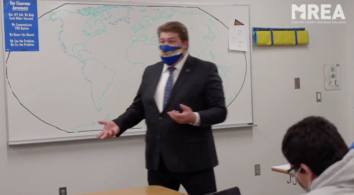 Congrats to Andrew Hopkins, a geography teacher at <a href="/WasecaDistrict/">WasecaPublicSchools</a>, on being a 2020 Educator of Excellence. You go beyond latitude and longitude to inspire your students and give them wonder in this world. #mnruralproud