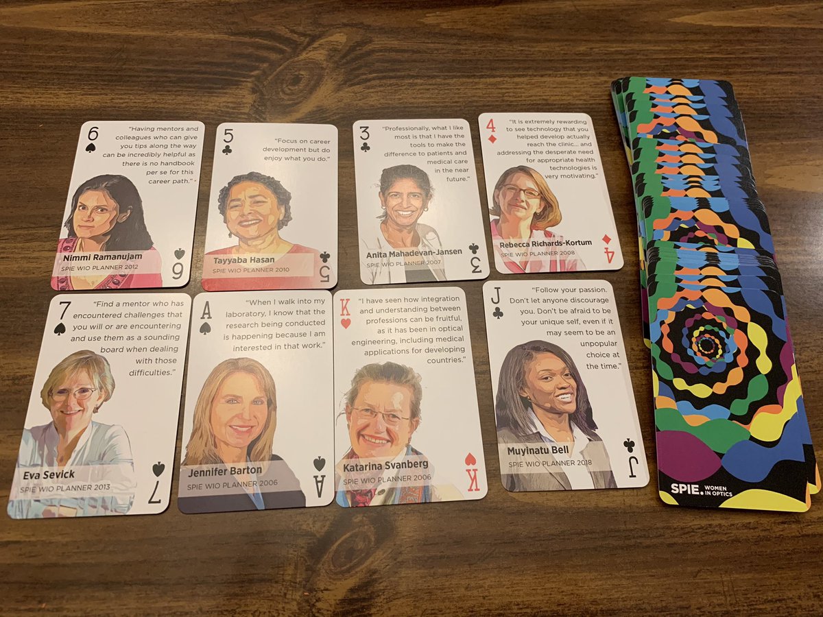 That's what I call a full deck! 🔬⚡️ <a href="/SPIEtweets/">SPIE</a> <a href="/WomenInOptics/">SPIE Women in Optics</a>