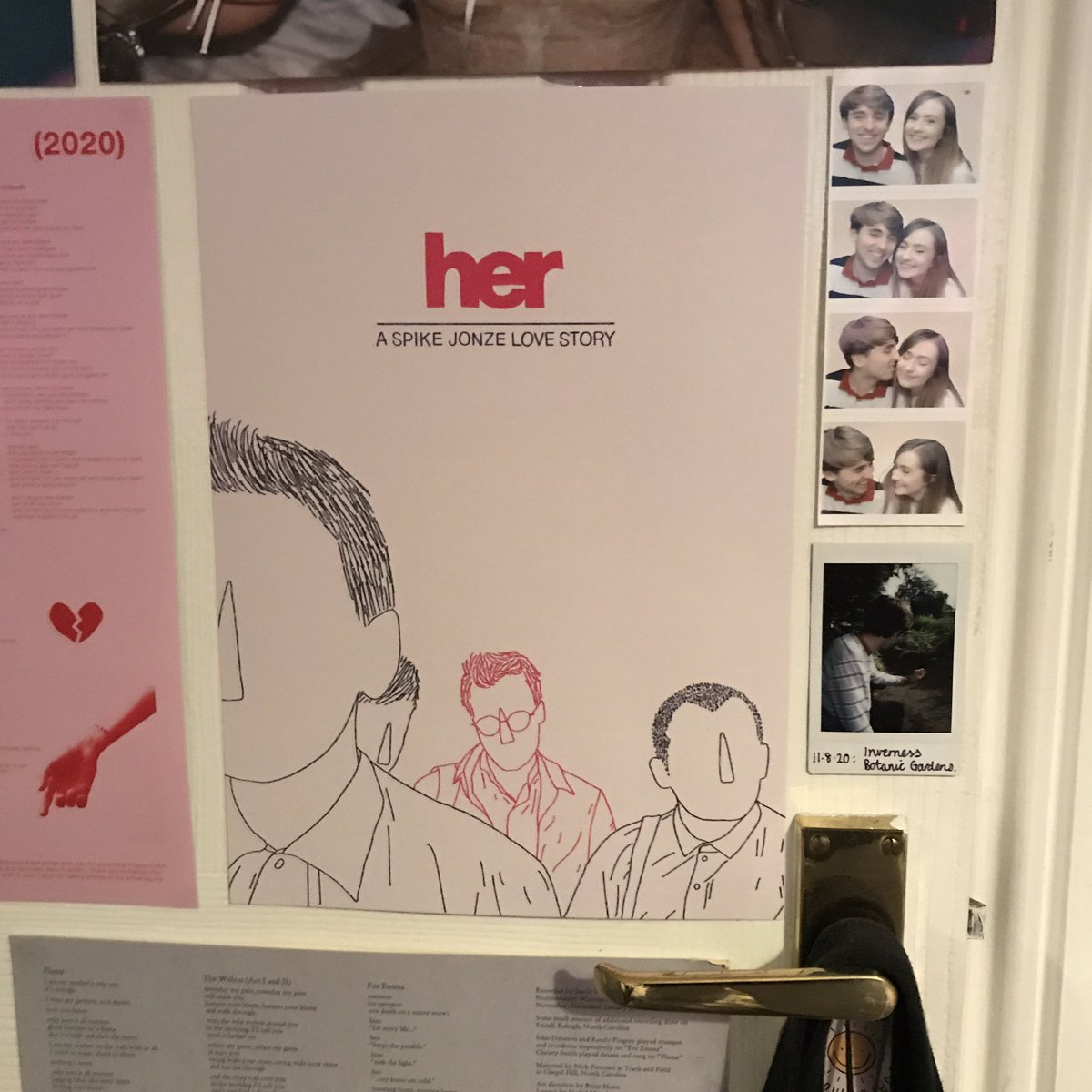 Prints-wise, I adore the prints I have from Tillie CM; her artwork is absolutely beautiful and her drawing of ‘Her’ (my favourite film) is just stunning. She does film prints in various sizes and postcards! Her shop:  http://www.etsy.com/uk/shop/TillieCrawfordMiller