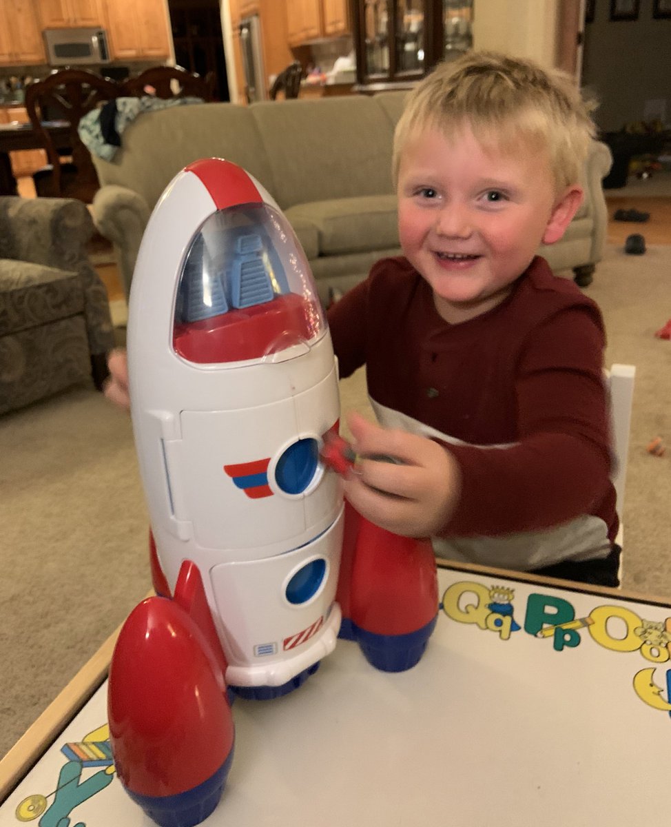 ljskluz's tweet photo. After excitedly watching the @NASA launch, this #futureastronaut says he’s on his way to @Space_Station too! #LaunchAmerica https://t.co/aUzYpbsmpe