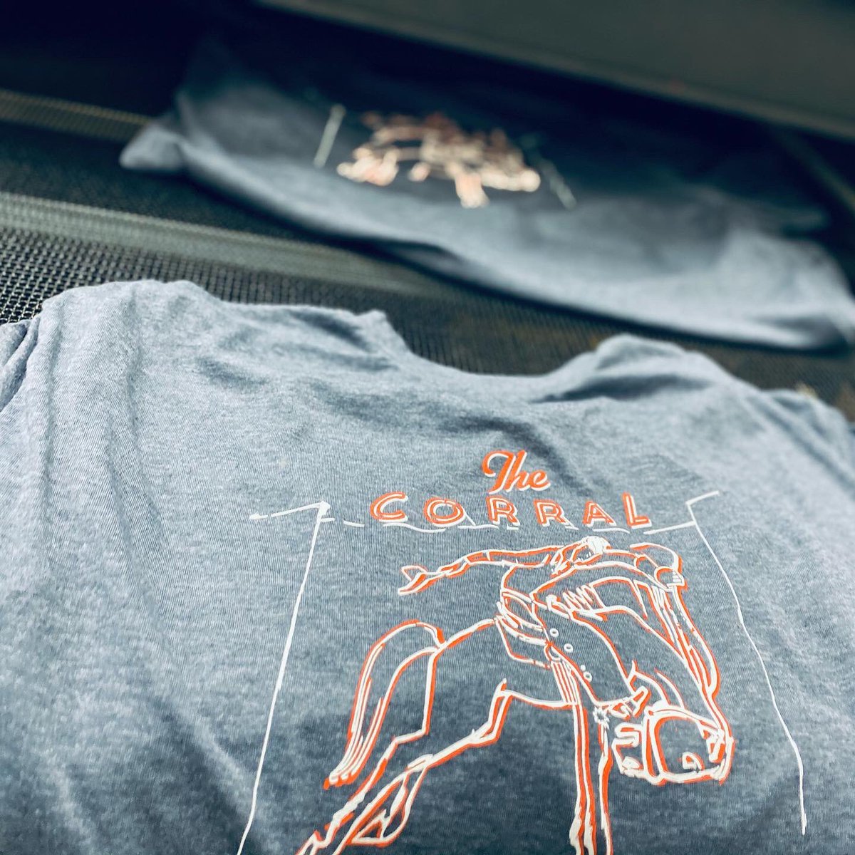 CofDead1's tweet photo. YOU get a Corral tee, YOU get a Corral tee, YES YOU! Get a Corrall tee. All sizes ready for PRE-ORDER at https://t.co/Ei2JxAlz1M arriving 🔜 👀
#yyc #calgary #corral #stampedecorral #yychistory #yyclegacy #yycliving #yycnow #yycphotographer #yyclife #yycsmallbusiness https://t.co/76b5aE01R2