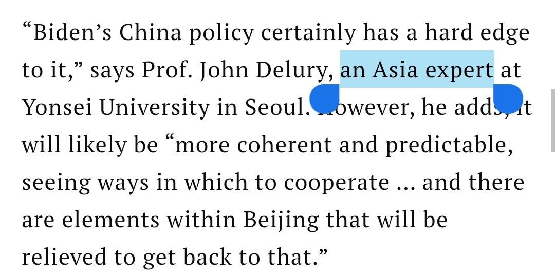 Not related to China, but oooooohhh, the elusive “Asia expert.” I'm still hoping to meet one in the wild someday. Being an “expert” in a region that encompasses more than half the world’s population and nearly 50 countries is a bit silly. But then again, so is this article.