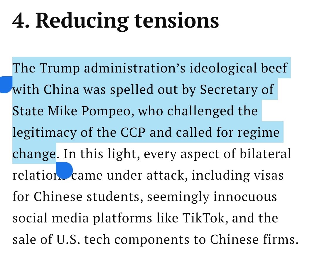 If in your worldview it's the US that has an ideological beef with China and not the other way around, you might be blind. Or too young too simple. Or you’re a foreign journalist living in China whose ability to work in the country depends on treading a bit too carefully.