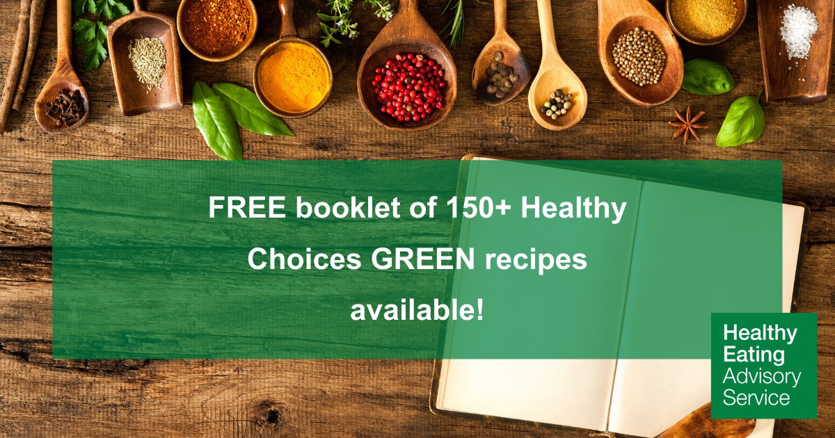 Looking for Healthy Choices GREEN recipes for your food outlet, catering or staff menus? Western District Health Services has compiled over 150 GREEN recipes - available to download in a single booklet here: buff.ly/2RKVFo0