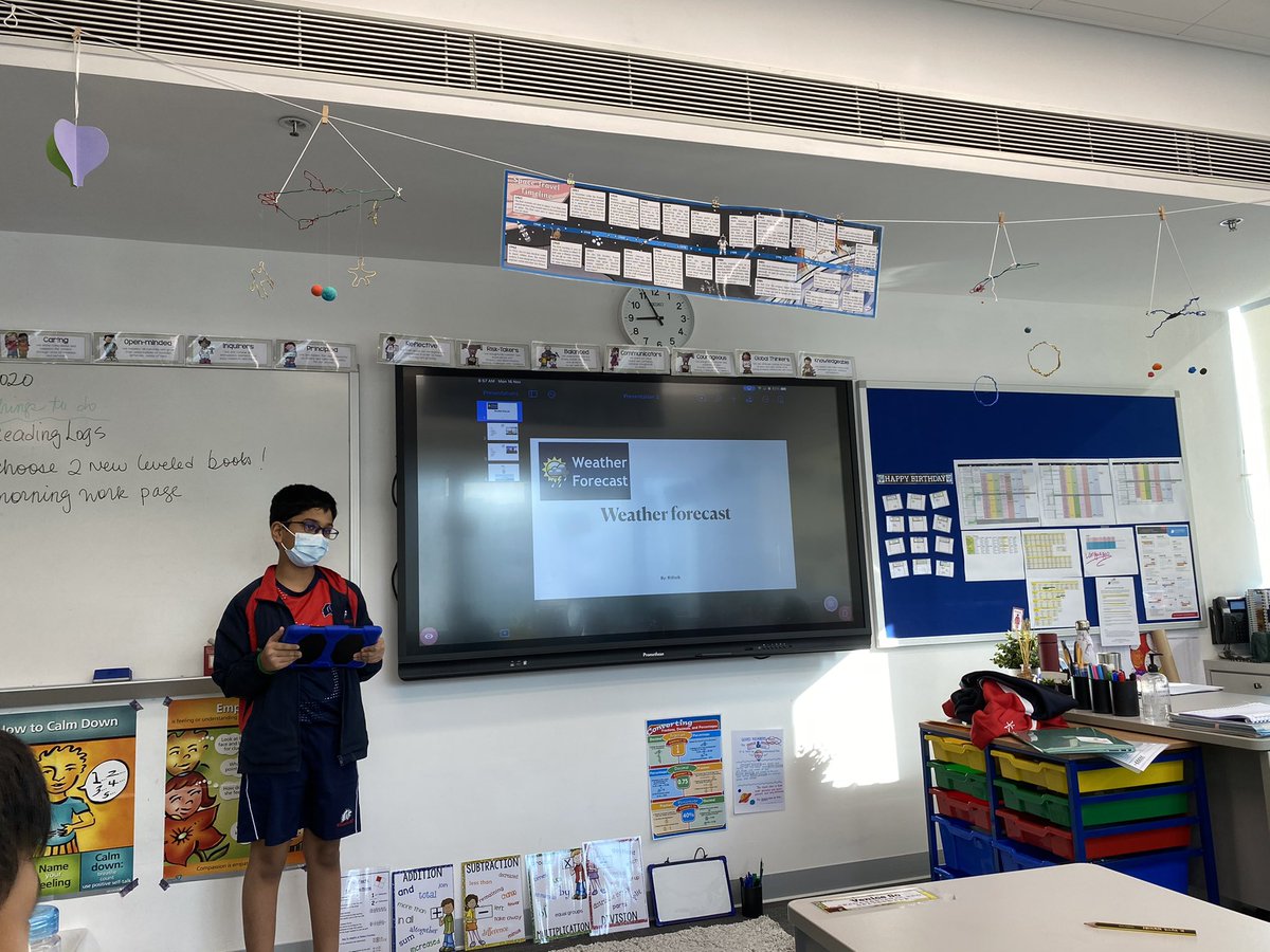 I am so impressed by G5’s wonderful weather forecast (天气预报) Look very professional! Go kids! #CognitaWay #StamfordHK