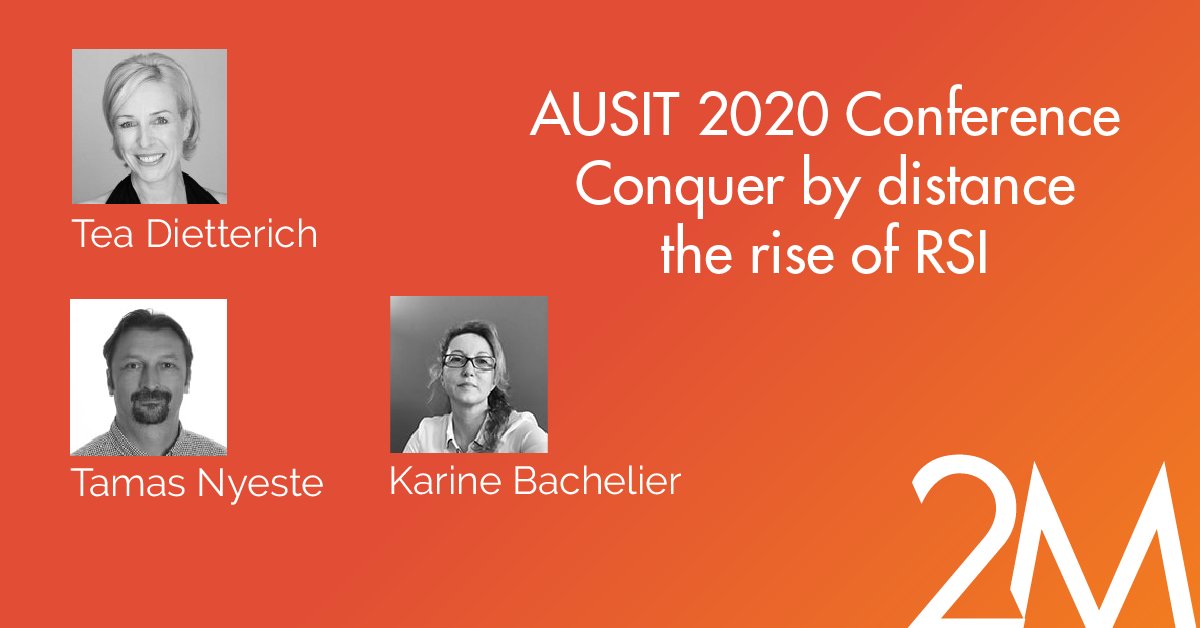 This Friday, 2M will present at #AUSIT2020 Conference on Remote #Interpreting and the rise of #RSI. Our presenters <a href="/2mlanguages/">Tea C Dietterich</a>, Karine L. Bachelier &amp; Tamas Nyeste look forward to exchanging with industry peers on a hot topic.  <a href="/AUSIT_TI/">AUSIT</a>  lnkd.in/gA5T4nv