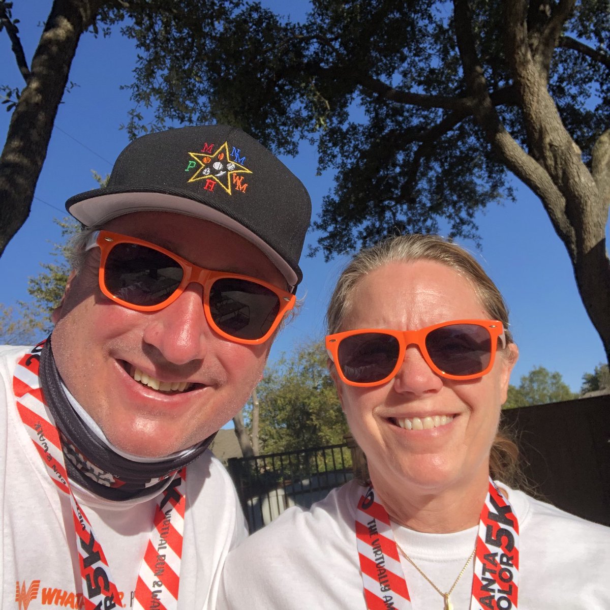 DrVroonland's tweet photo. My wife and I getting ready for our 5K walk supporting the Mesquite Education Foundation. So proud of all they do for our schools. ⁦@santacolor5k⁩ https://t.co/aotbbx8oH1
