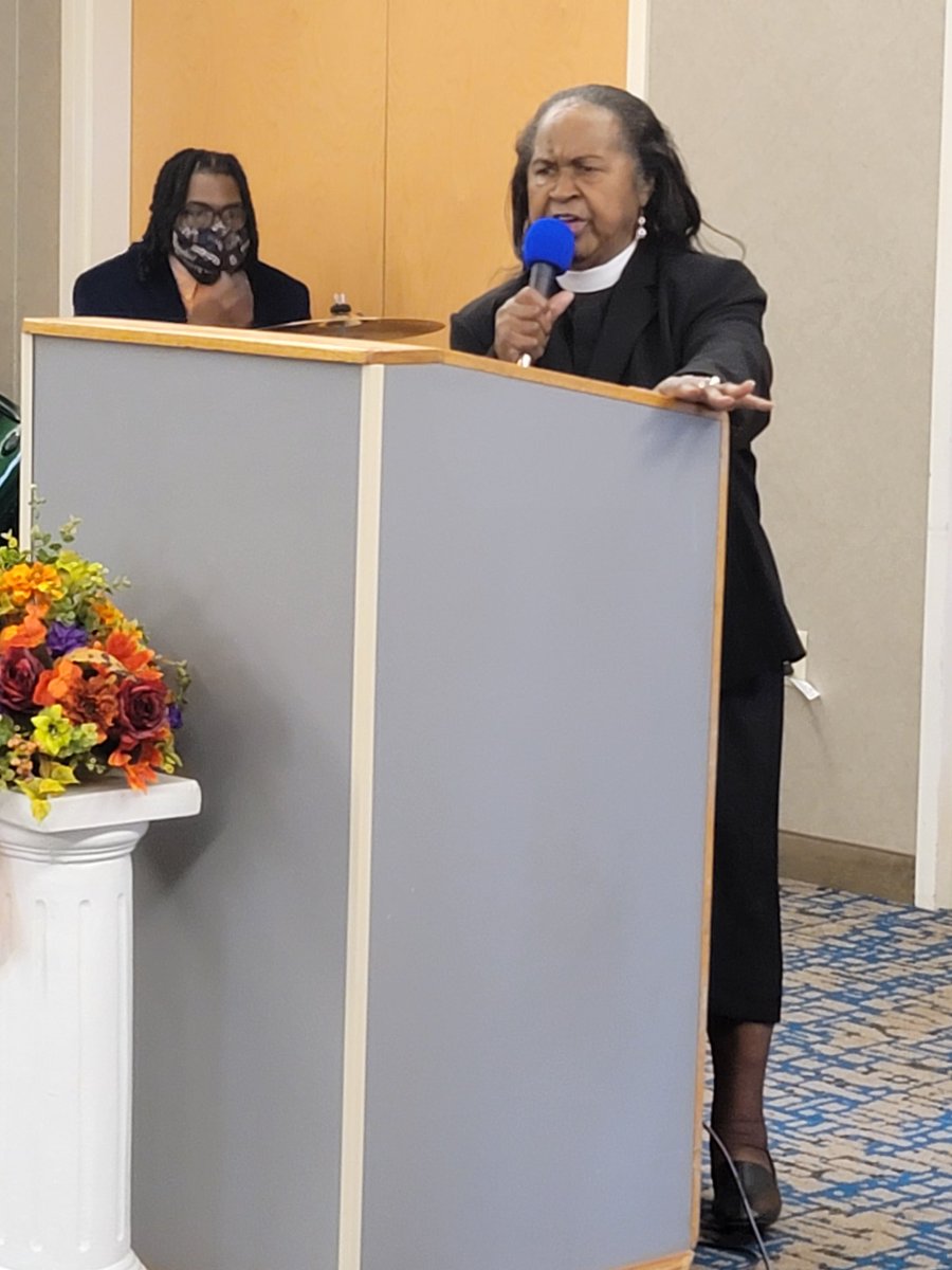 My Holy-Ghost fire-baptized preaching Mommy tore the devil's head off and lifted the Name of Jesus up at church today! Elder Pearl shut it down!!! 

#ChristianParents #PreachingWoman