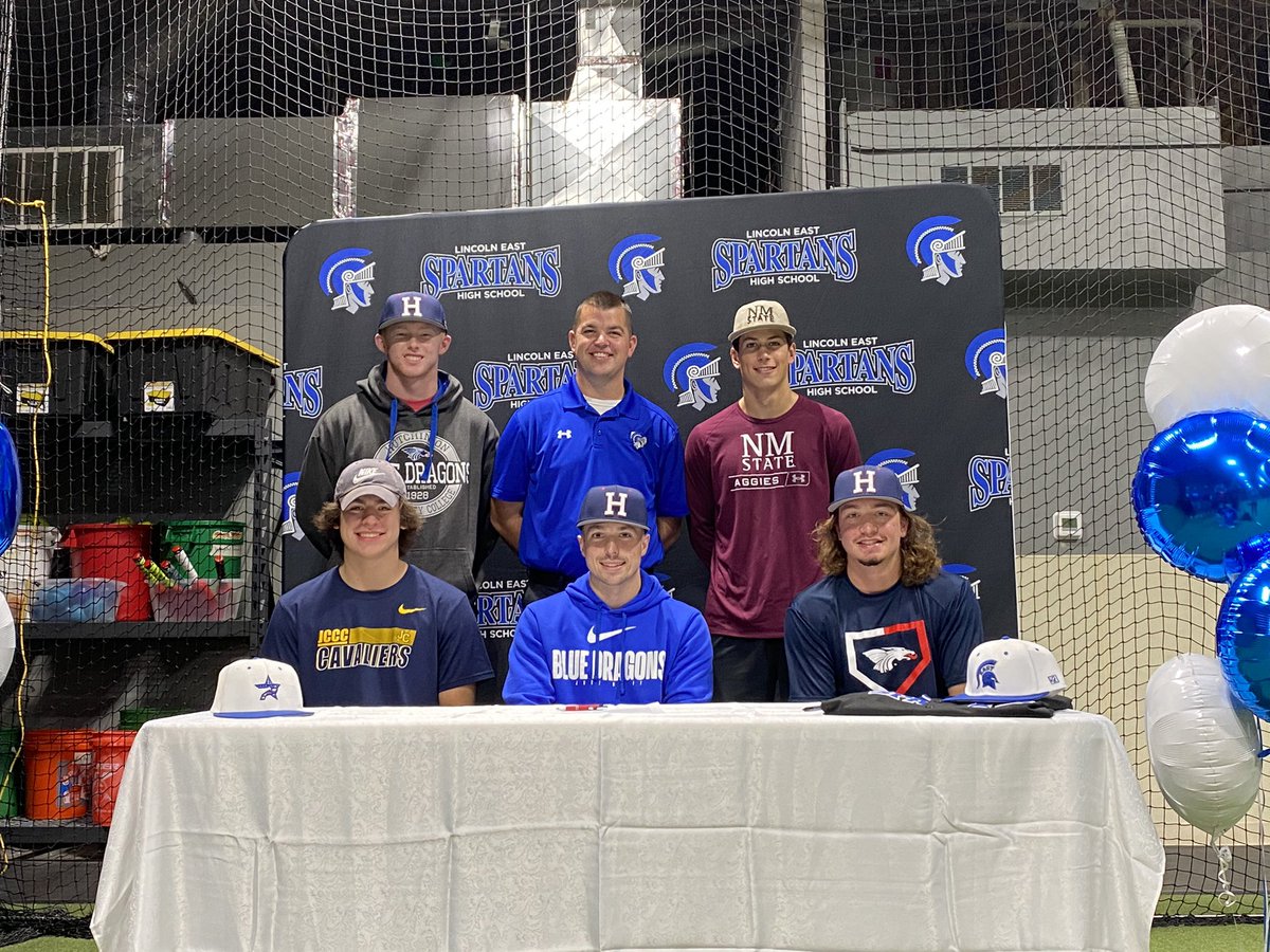 <a href="/EastSpartanBSB/">Lincoln East Baseball</a> signing day!! Congrats guys!! <a href="/tankmosser/">charlie mosser♛</a> <a href="/AustinSchneid24/">Austin Schneider</a> @GavinGreenwood3 <a href="/samwragge22/">samwragge22</a> <a href="/bradybell07/">Brady Bell</a>