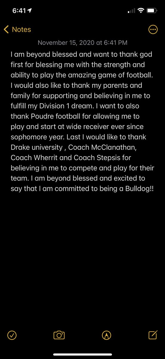 So blessed to be able to say I have committed to the Drake University!! <a href="/SixZeroAcademy/">Coach Matt McChesney</a> <a href="/McclanathanOL/">Michael McClanathan</a> @KirkWherritt <a href="/DrakeBulldogsFB/">Drake Football</a>